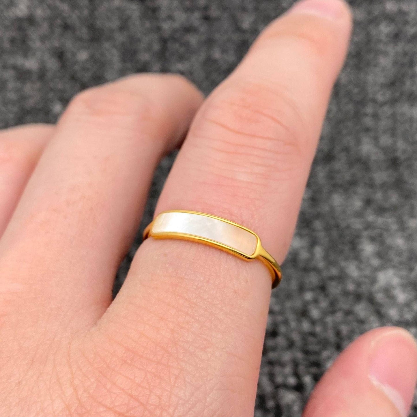Mother Of Pear Ring