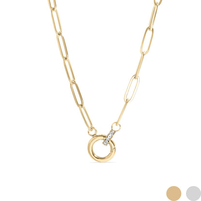 Shimmer Hinge Link Necklace