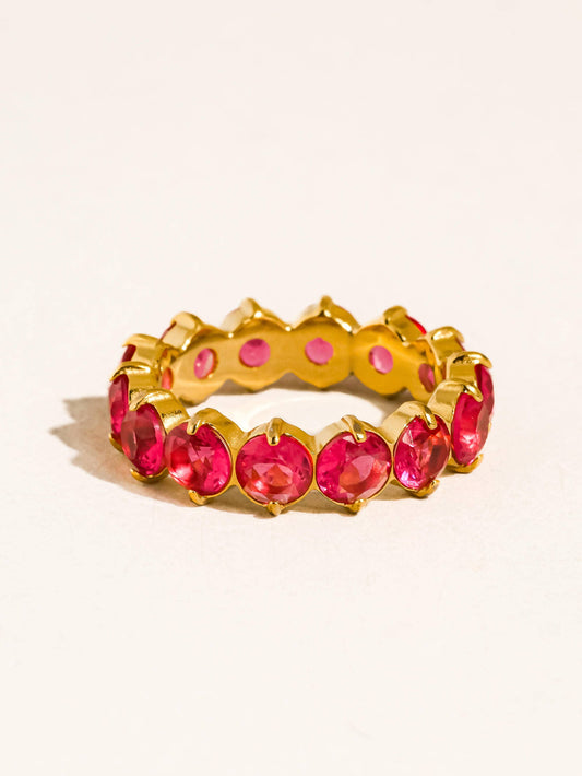Pink Veloura Eternity Ring