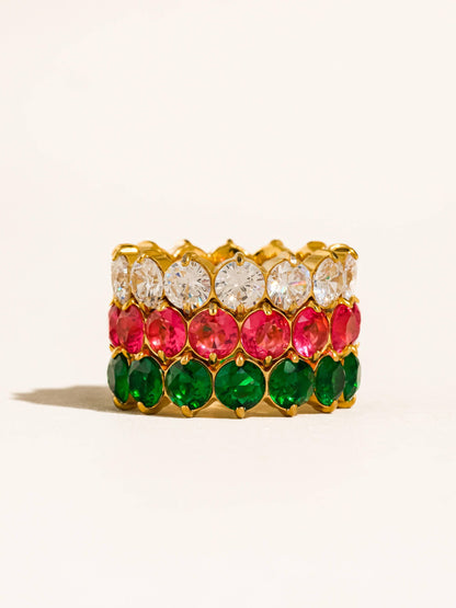 Pink Veloura Eternity Ring