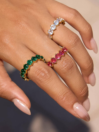 Pink Veloura Eternity Ring
