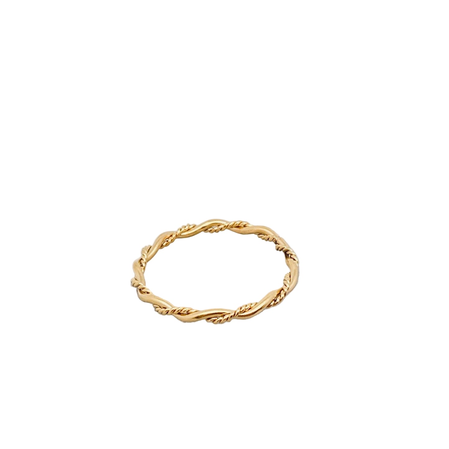 Gold Braid Stackable Ring