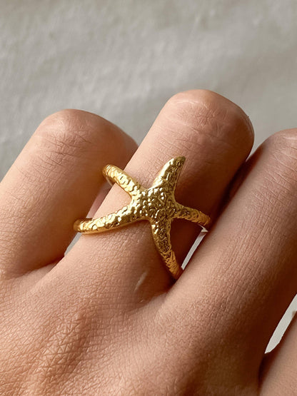 Maui Starfish Wrap Open Ring