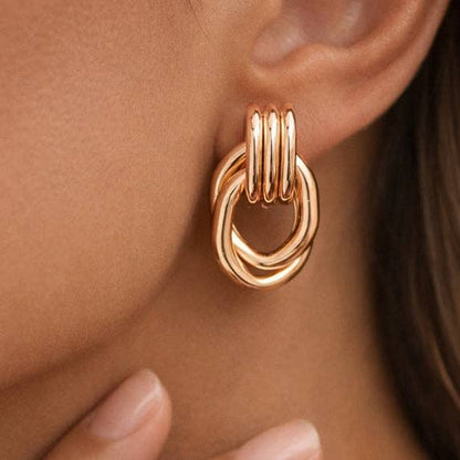 Twisty Gold Studs