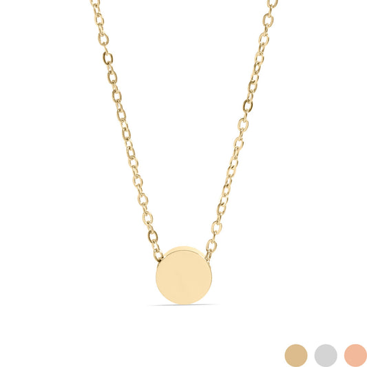 Waterproof Mini Circle Necklace