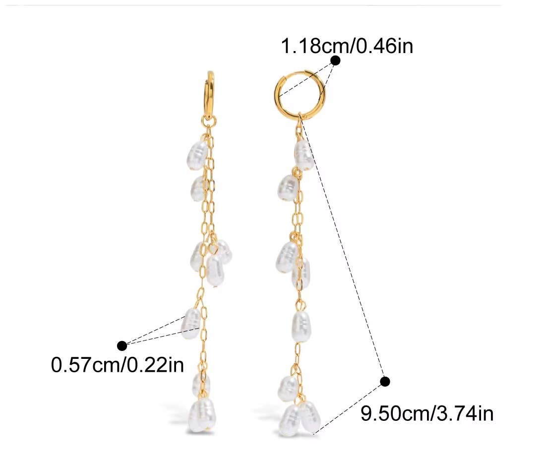 Sea Drop Hoop Earrings