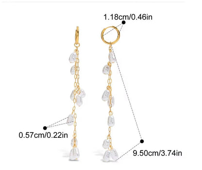 Sea Drop Hoop Earrings
