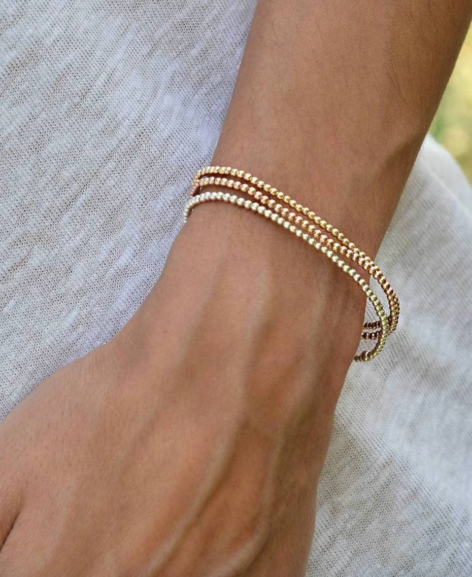 Waterproof Bead-Stacking Stretch Bracelets