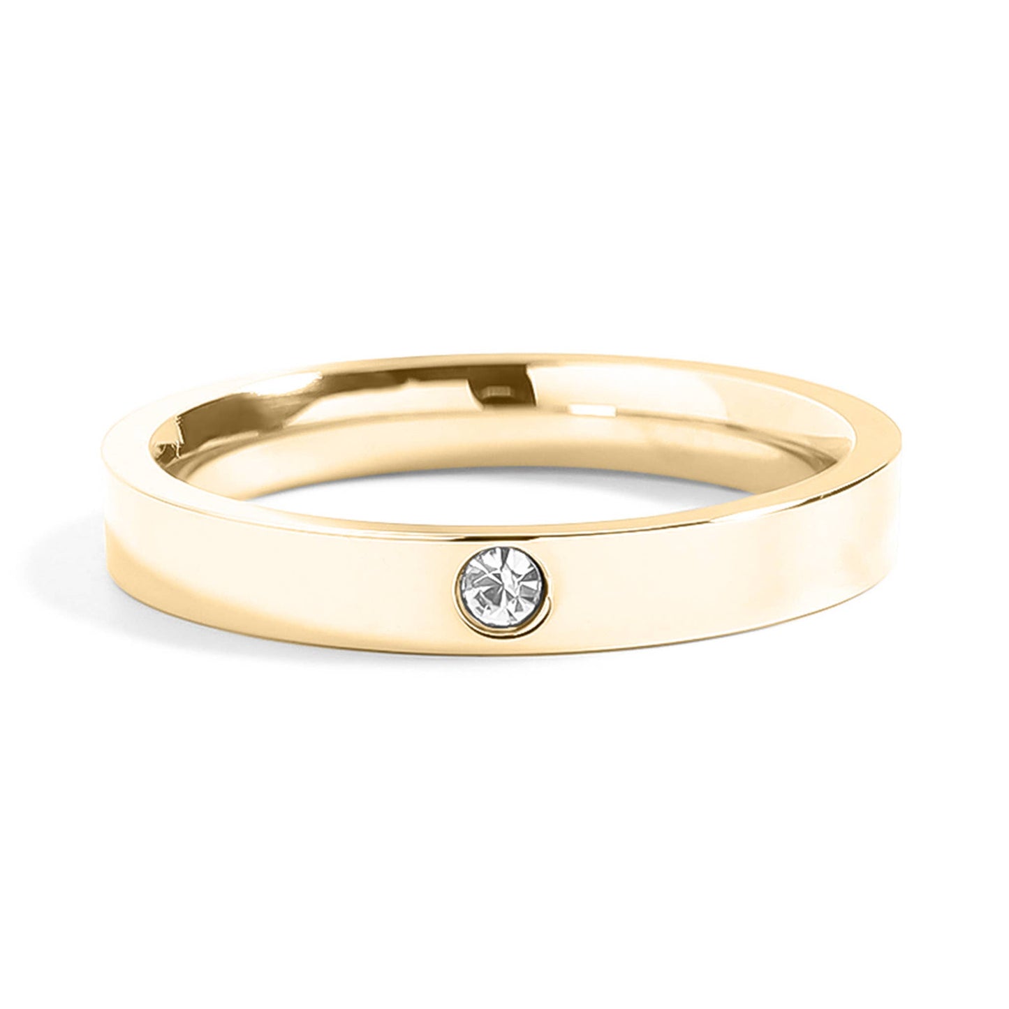 Gold Birthstone Stacking Rings