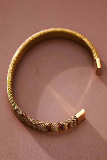 Mesh Gold Cuff