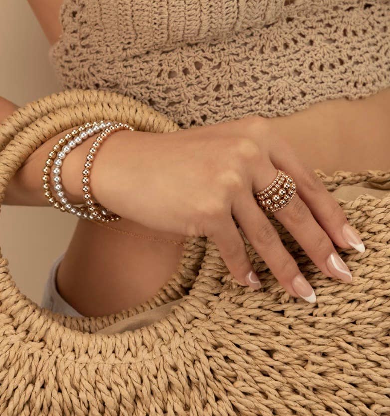 Waterproof Bead-Stacking Stretch Bracelets