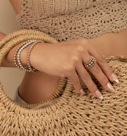 Waterproof Bead-Stacking Stretch Bracelets