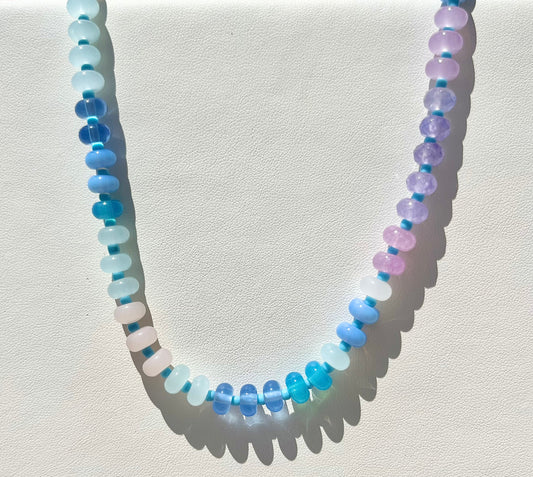 Ocean + Lavender Necklace