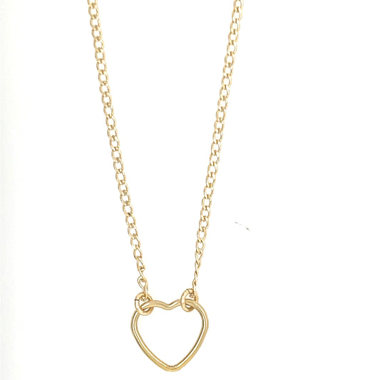 Gold Filled Heart Chain Necklace