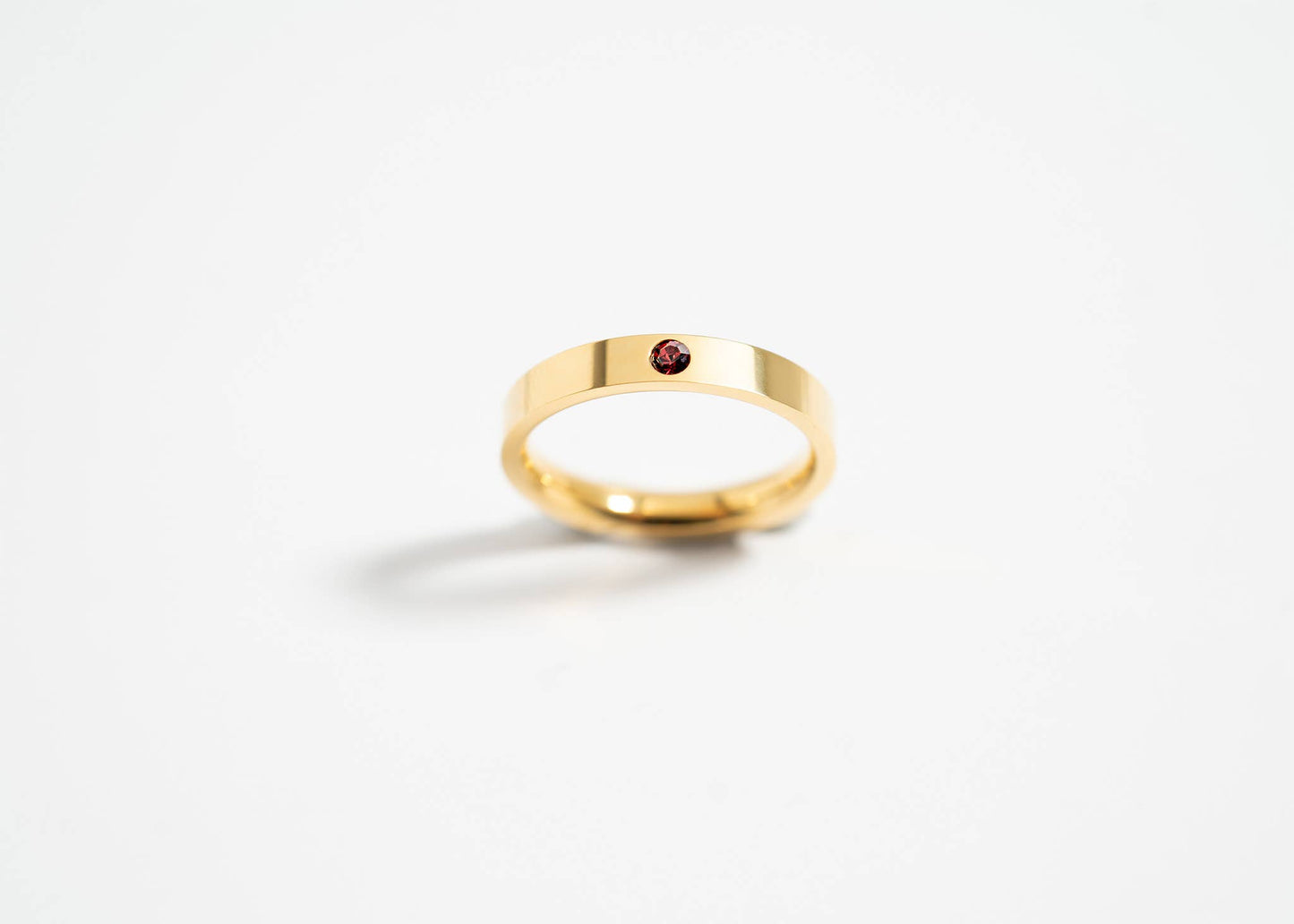 Gold Birthstone Stacking Rings