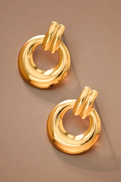 Double Round Earrings.