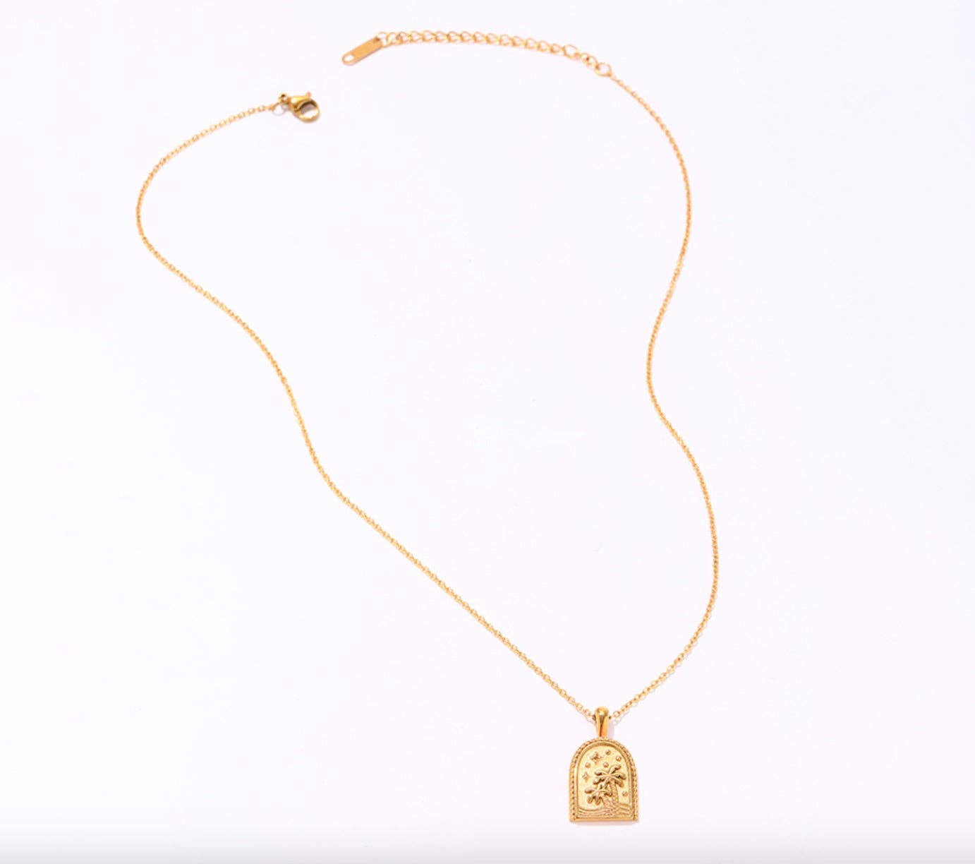 Palm Mantra Necklace