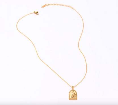 Palm Mantra Necklace