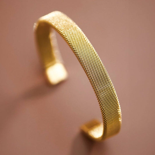 Mesh Gold Cuff