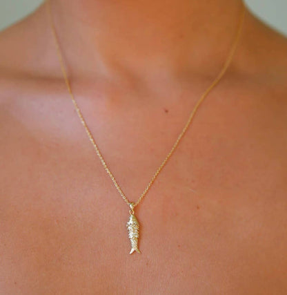 Sardine Koi Necklace Of Luck