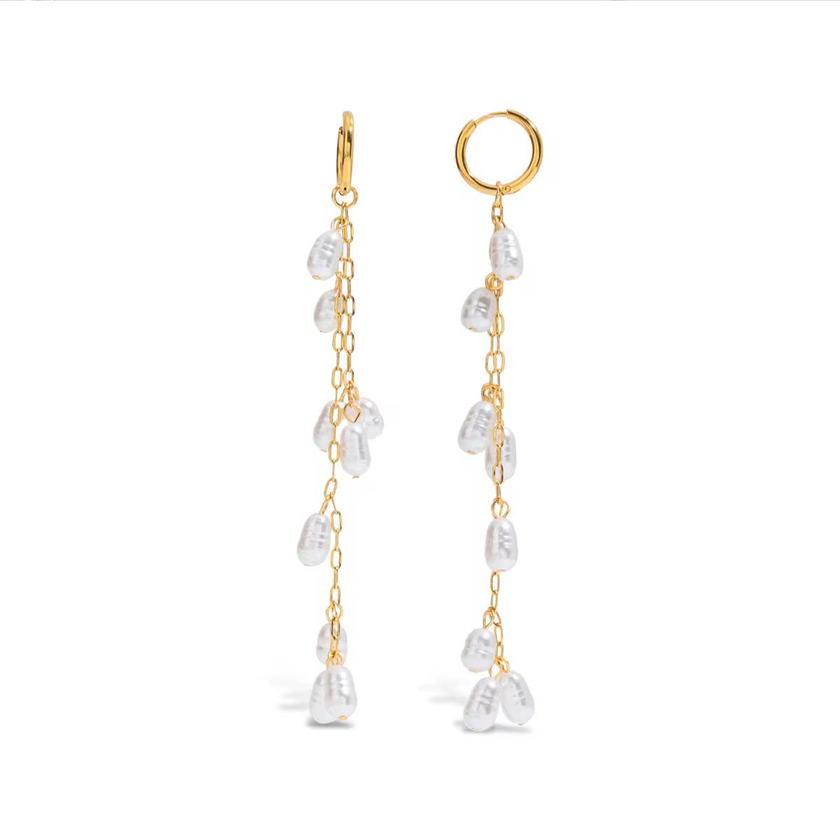 Sea Drop Hoop Earrings