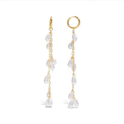 Sea Drop Hoop Earrings