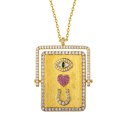 EYE LOVE U- Flip Necklace.