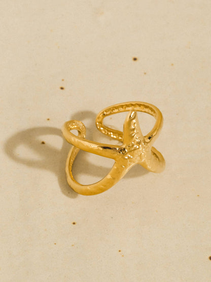 Maui Starfish Wrap Open Ring