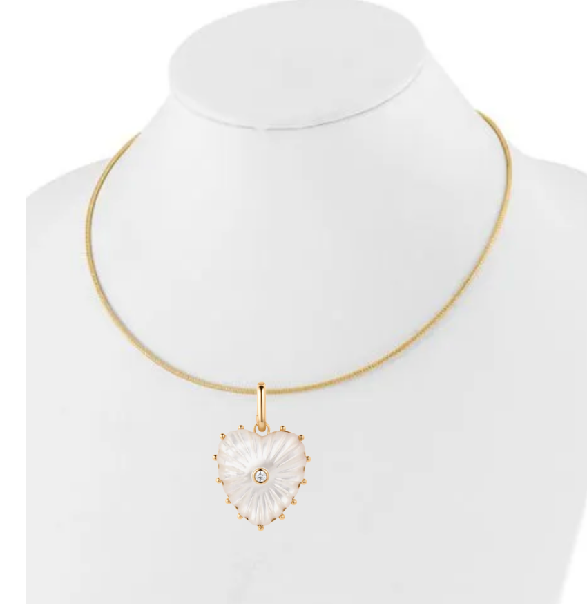 Gemstone Heart Necklace